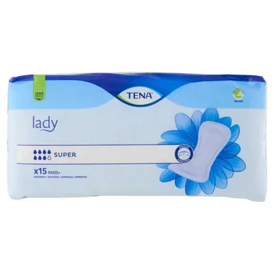 Tena Super pads, 15 pcs