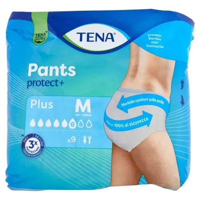 Tena Pants Plus Medium absorbent pants, 9 pcs