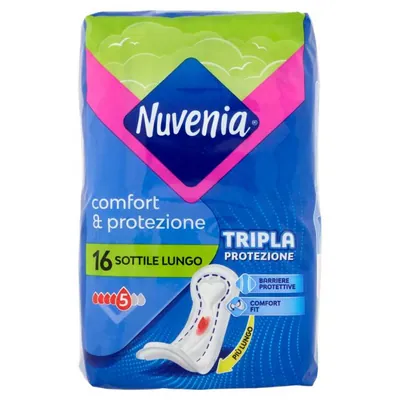 Nuvenia Comfort & Protezione thin long sanitary pads, 16 pcs