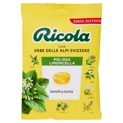 Ricola Леденцы с мелиссой и лимоном, 70 г