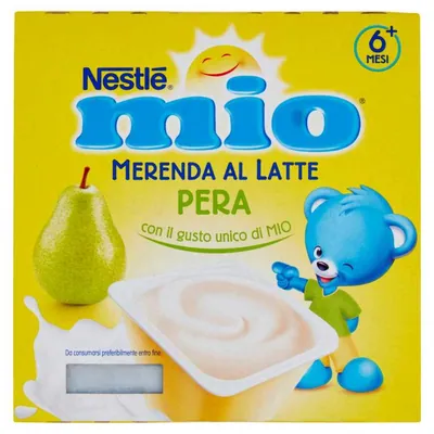 Nestle Mio Молочный десерт с грушей, 4 шт., 100 г