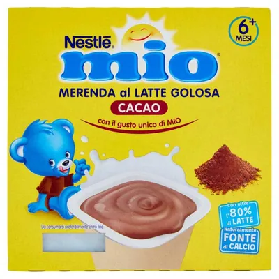Nestle Mio Молочный десерт с какао, 4 шт., 100 г