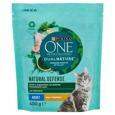Purina One adult cat dry food Dualnature with chicken, 400 g