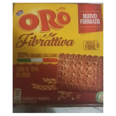 Oro Saiwa печенье Fibrattiva с клетчаткой, 420 г