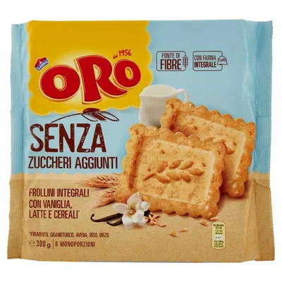 Oro Saiwa печенье без добавления сахара, 300 г