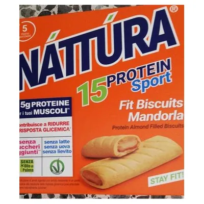 Nattùra fit protein almond biscuits, 5x25 g