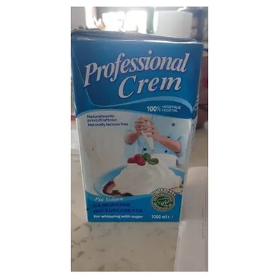 Tre Valli Professional Cream растительные сливки для взбивания сладкие без лактозы