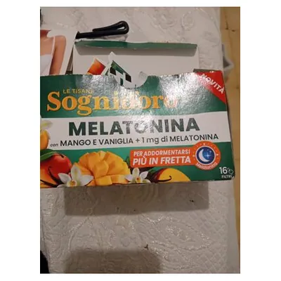 Sognid'oro травяной инфуз с мелатонином и манго, 16 фильтр-пакетов