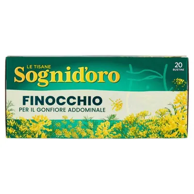 Sogni d'Oro Fennel Herbal Tea, 20 filter bags