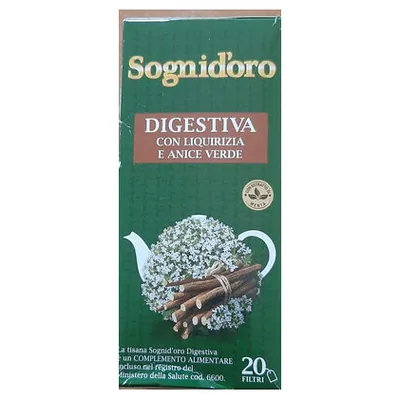 Sognid'oro травяной чай пищеварительный, 20 фильтр-пакетов