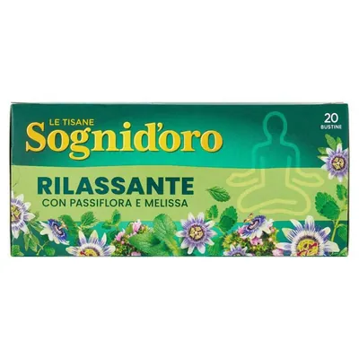 Sogni d'Oro Relaxing Herbal Tea, 20 filter bags
