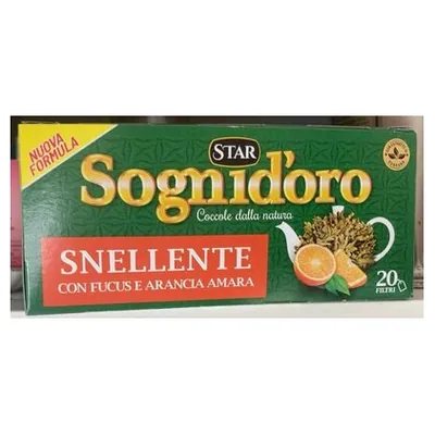 Sognid'oro травяной чай для похудения, 20 фильтр-пакетов