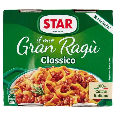 Star Соус мясной Granragu' Carne, 2 шт. по 180 г