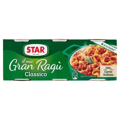 Star Соус мясной Granragu' Carne, 3 шт. по 100 г