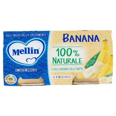 Mellin гомогенизированное пюре из банана, 2 шт. × 100 г