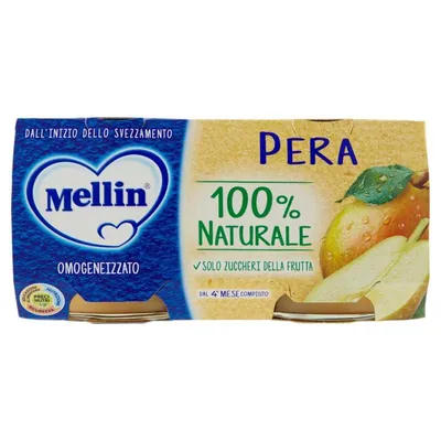 Mellin гомогенизированное пюре груша, 2 × 100 г