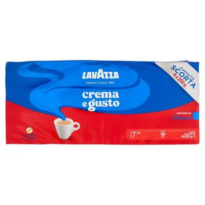 Lavazza Кофе молотый Crema e Gusto Classico, 4 шт. по 250 г