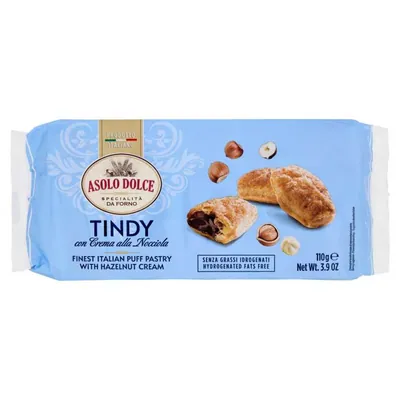 Asolo Tindy печенье с фундуком, 100 г