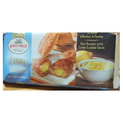 Asolo Dolce Tindy lemon cream wafers, 110 g