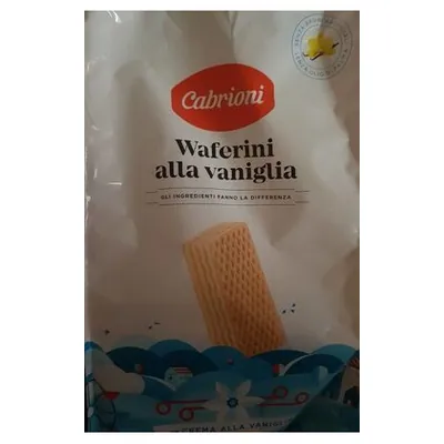 Cabrioni vanilla mini wafer rolls, 400 g