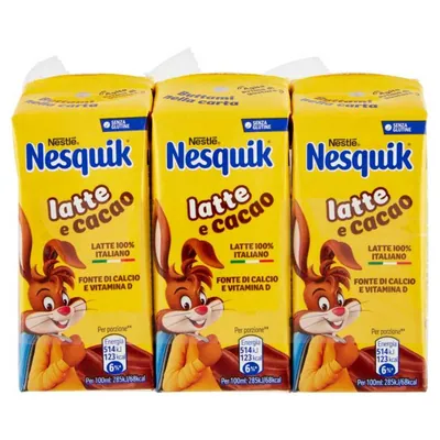 Nesquik напиток готовый к употреблению, 3 шт. × 180 мл