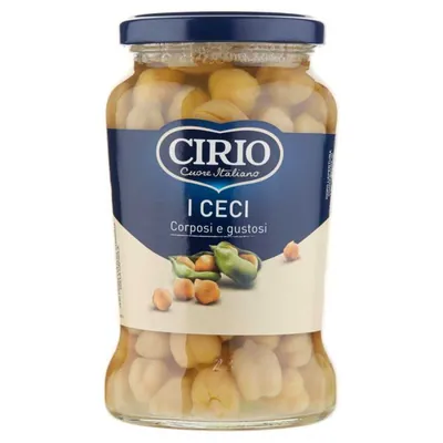 Cirio нут в стеклянной банке, 370 г