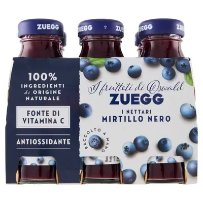 Zuegg I Frutteti di Oswald wild blueberry nectar, 6 × 125 ml