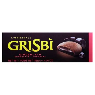 Grisbì печенье с шоколадной начинкой Classic Cacao, 135 г