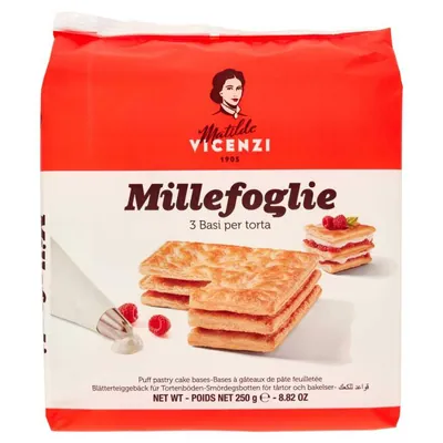 Matilde Vicenzi Слоеные коржи для торта Millefoglie, 3 шт., 250 г