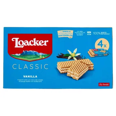 Loacker Classic vanilla wafers, 4 pcs, 45 g