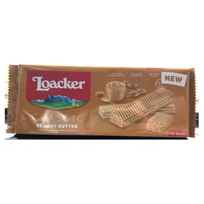 Loacker peanut butter wafers, 175 g