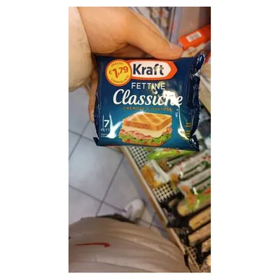 Kraft classic processed cheese slices, 175 g