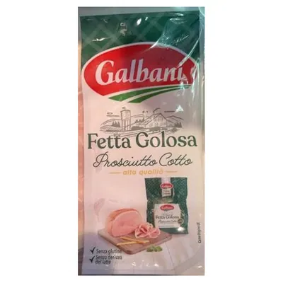 Galbani ветчина вареная Fetta Golosa нарезка, 100 г
