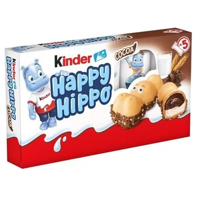 Kinder Happy Hippo вафельный батончик с какао-начинкой