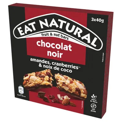Eat Natural батончики с темным шоколадом мультипак, 120 г