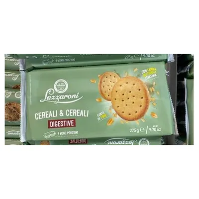 Lazzaroni печенье Digestive Cereali & Cereali, 275 г