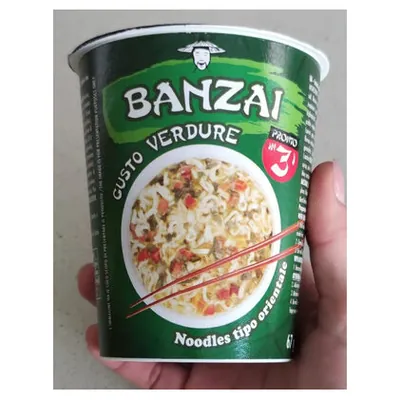 Banzai лапша быстрого приготовления с овощами, 67 г