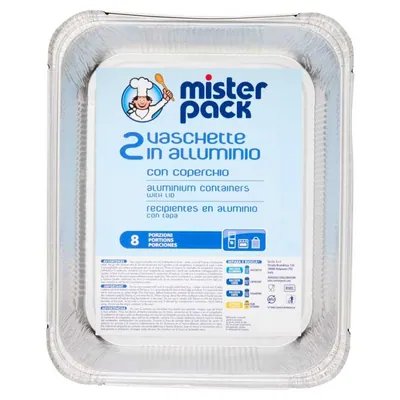 Mister Pack Контейнеры с крышкой, 8 порций, 2 шт.