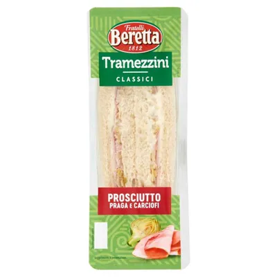 Viva la Mamma Beretta Tramezzino Sandwich with Prague Ham and Artichokes, 140 g