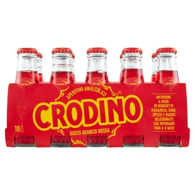 Crodino безалкогольный аперитив со вкусом красного апельсина, 10 × 100 мл