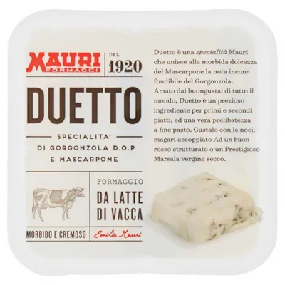 Mauri Duetto сыр с горгонзолой DOP и маскарпоне, 200 г