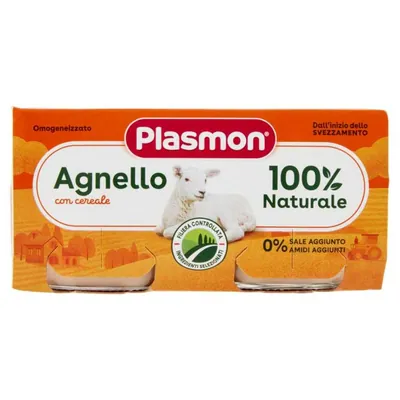 Plasmon lamb meat homogenized purée, 2 × 80 g
