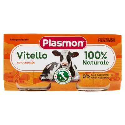 Plasmon homogenized veal meat purée, 2 × 80 g