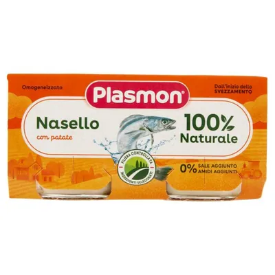 Plasmon homogenized hake purée, 2 × 80 g