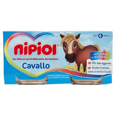 Nipiol horse meat homogenized purée, 2 × 80 g