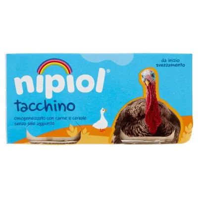 Nipiol turkey meat homogenized purée, 2 × 80 g