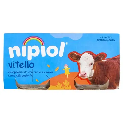 Nipiol veal meat homogenized purée, 2 × 80 g