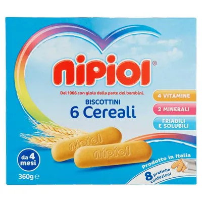 Nipiol Печенье 6 злаков, 360 г