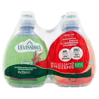Levissima Acqua Issima негазированная питьевая вода, 4 × 0,33 л