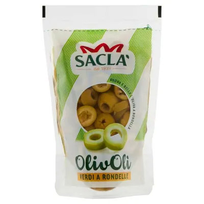 Saclà Olivoli' sliced olives in rings, 85 g